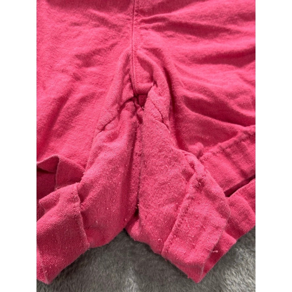 Nautica XL Pink Linen Blend Drawstring Shorts Womens Coastal Preppy Casual