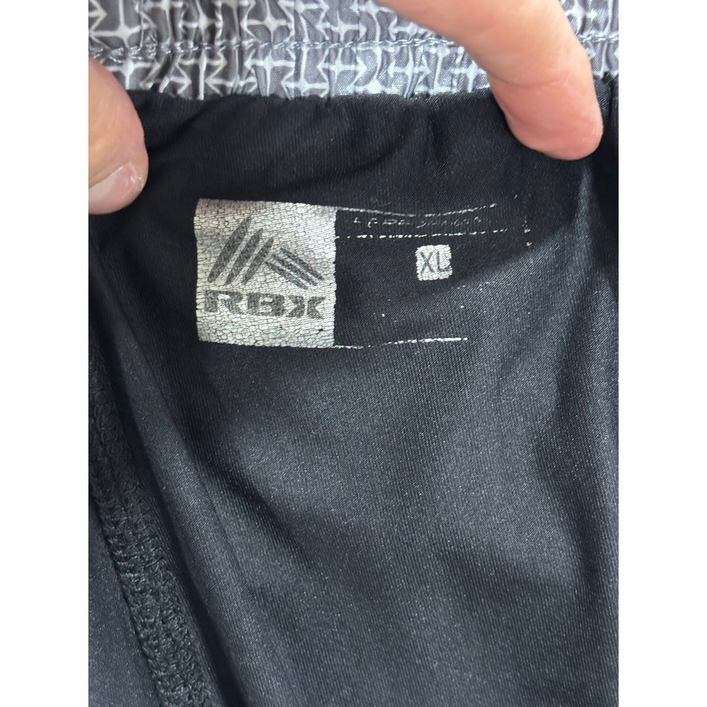 RBX Womens XL Gray Teal Trim Lined Athletic Running Shorts Athleisure