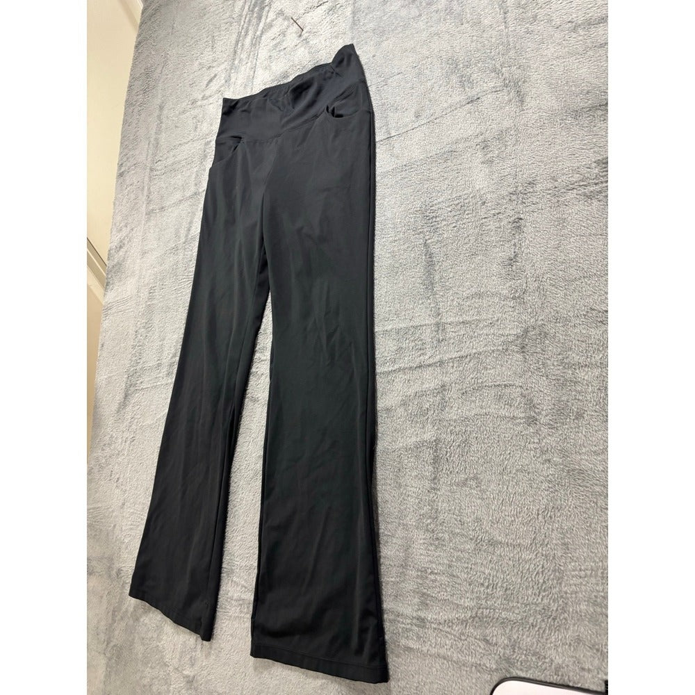 Puutiin Womens M Black Flare Yoga Pants Athleisure Casual Cozy