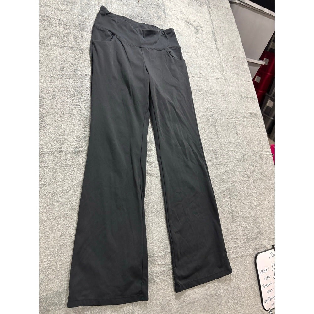 Puutiin Womens M Black Flare Yoga Pants Athleisure Casual Cozy