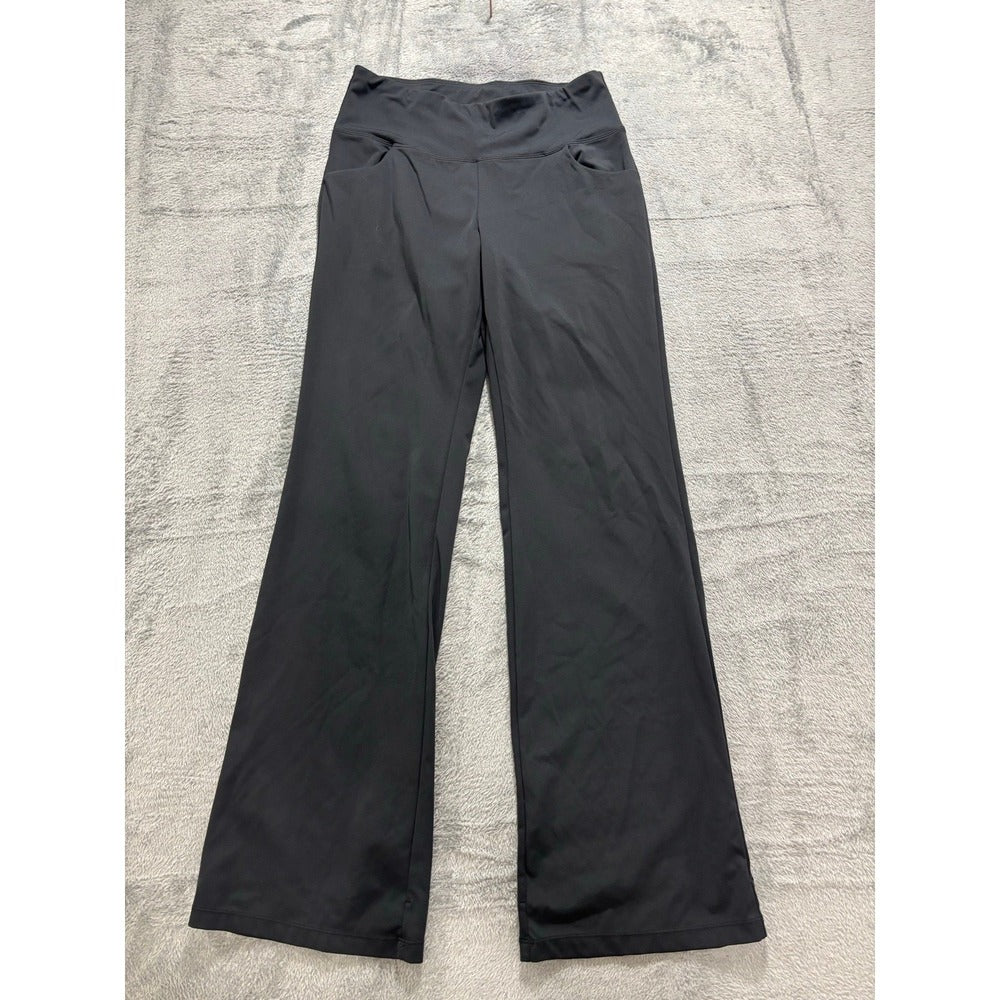 Puutiin Womens M Black Flare Yoga Pants Athleisure Casual Cozy