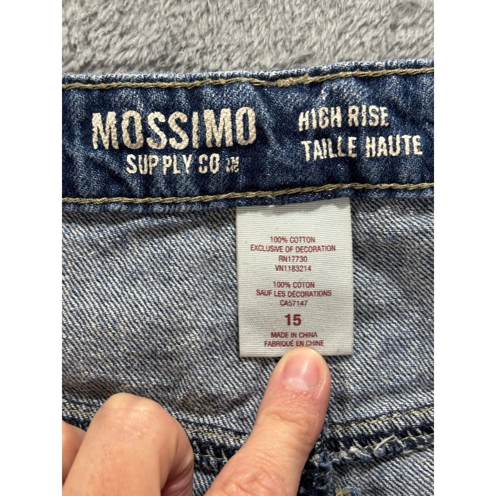 Mossimo Women's Blue Denim Shorts Size 15, photo 9 of 10