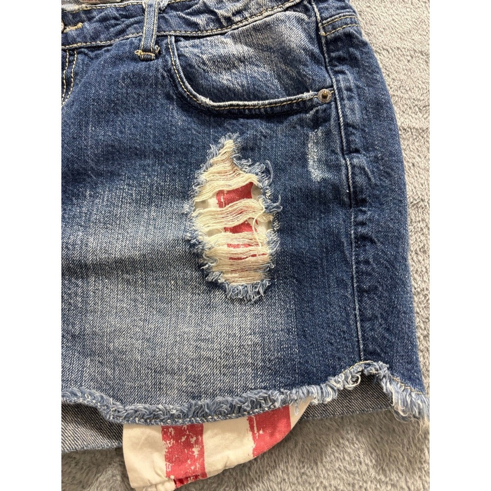 Mossimo Women's Blue Denim Shorts Size 15, photo 7 of 10