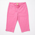 Ruby Rd Womens 16 Pink Pull-On Capri Pants Casual Cozy Cropped Trousers