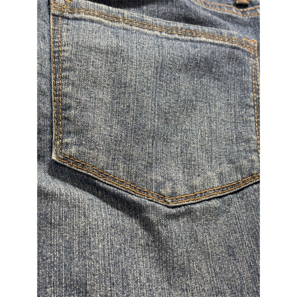 Faded Glory Womens 16 Blue Capri Jeans Denim Pants Boho Casual