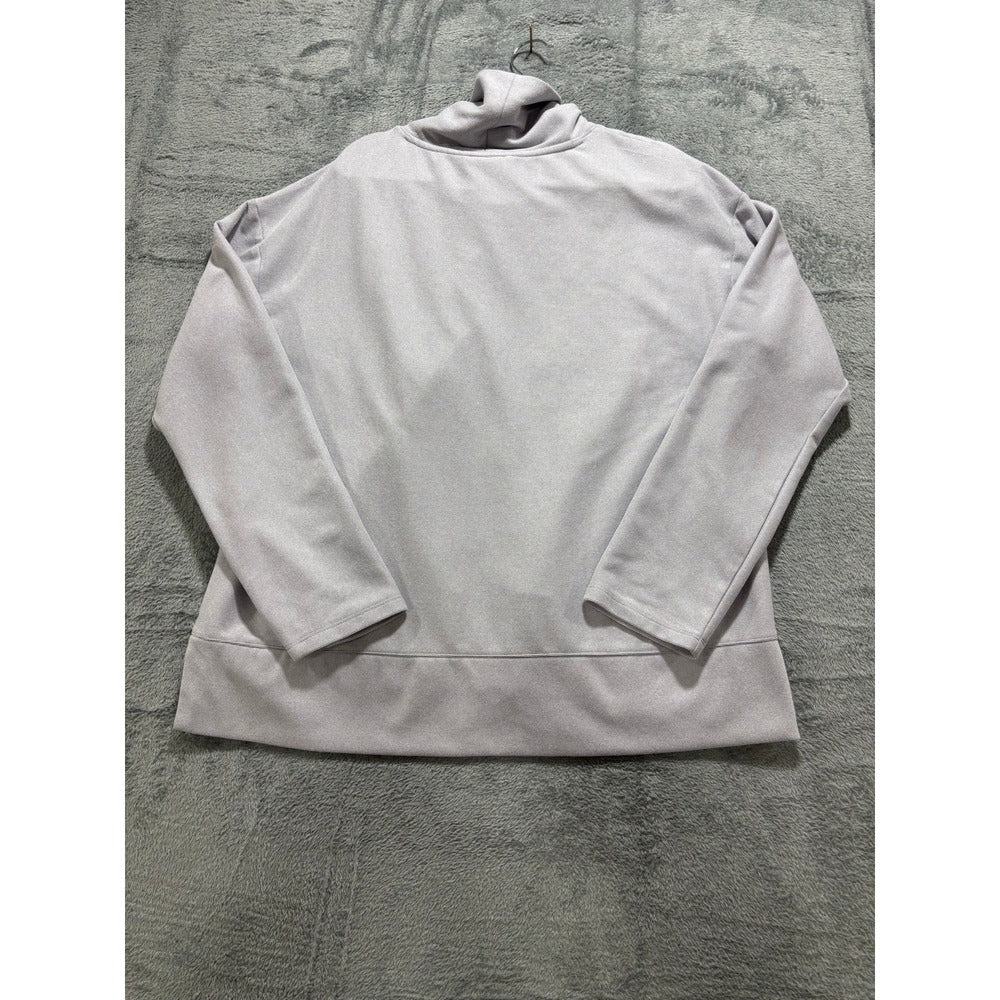 Avalanche XL White Mock Neck Pullover Athleisure Cozy Mens Sweater