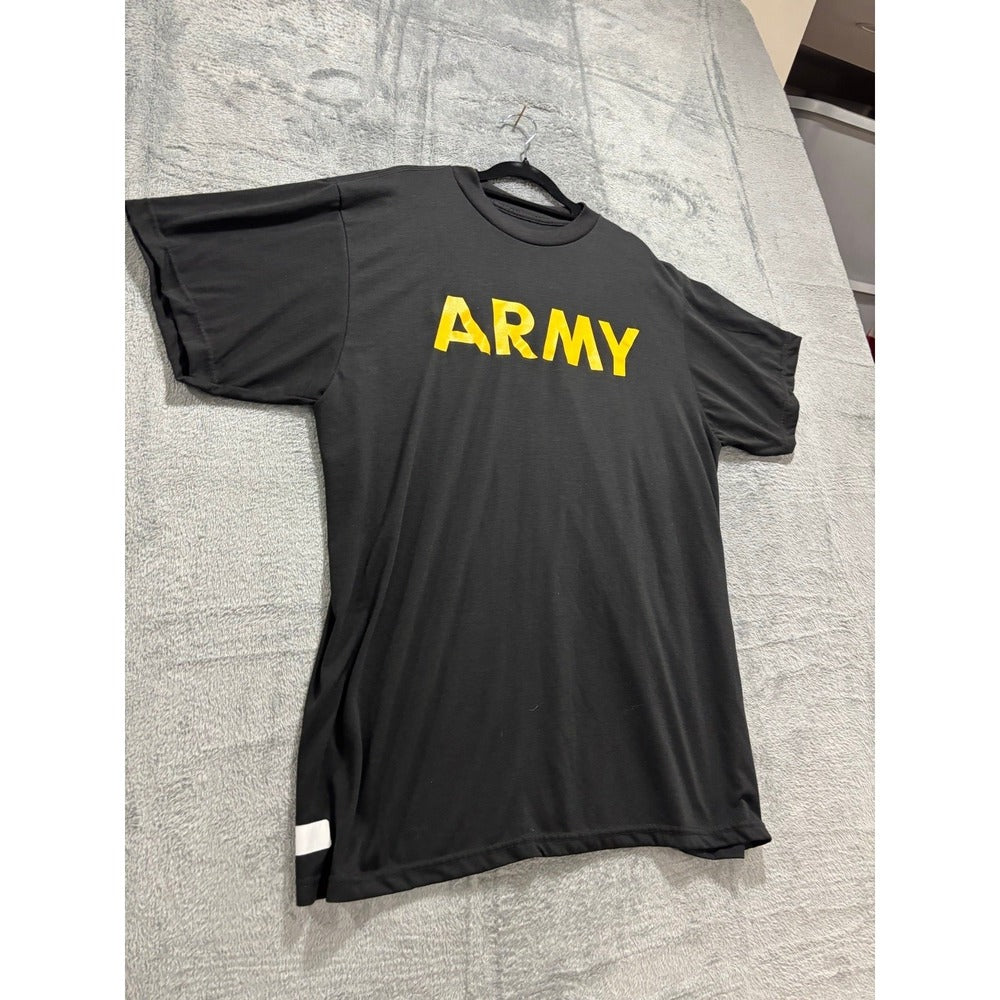 Lot 2 Mens L Black US Army PFU Eagle Home of the Brave Graphic T-Shirts Vintage