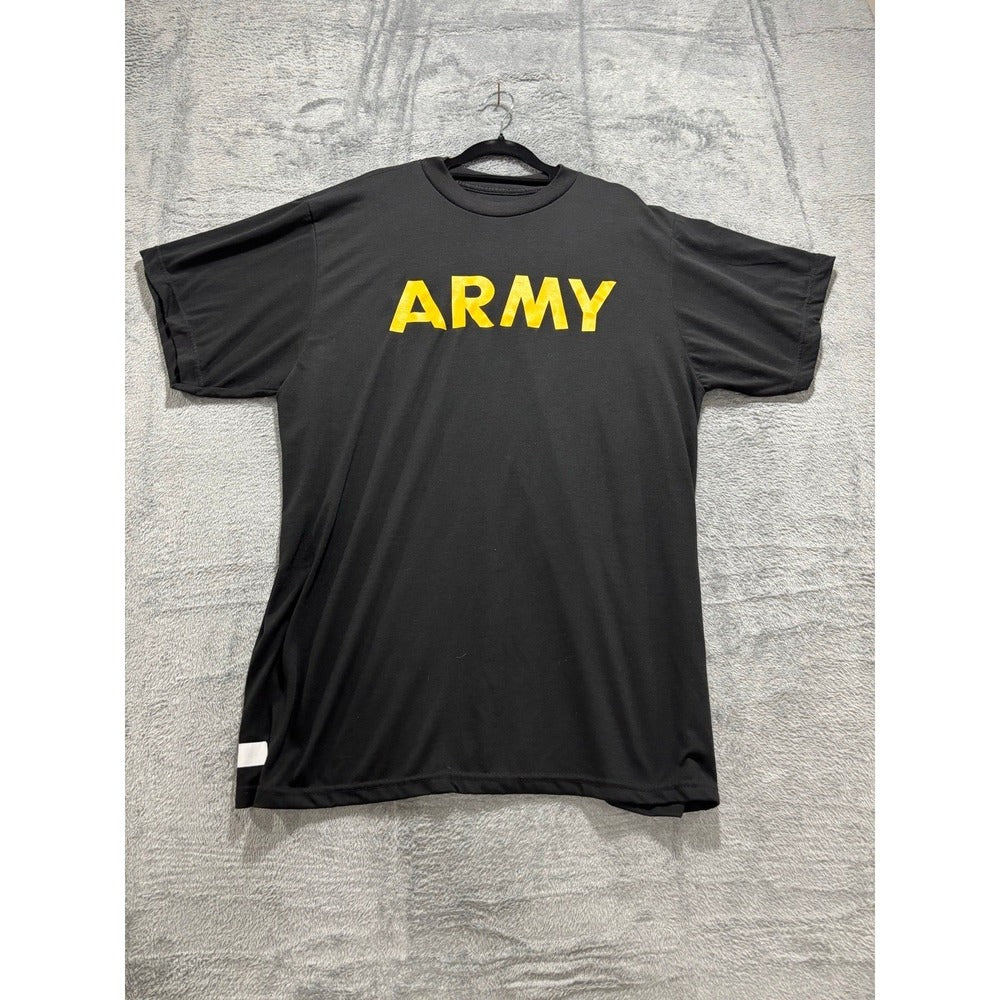 Lot 2 Mens L Black US Army PFU Eagle Home of the Brave Graphic T-Shirts Vintage