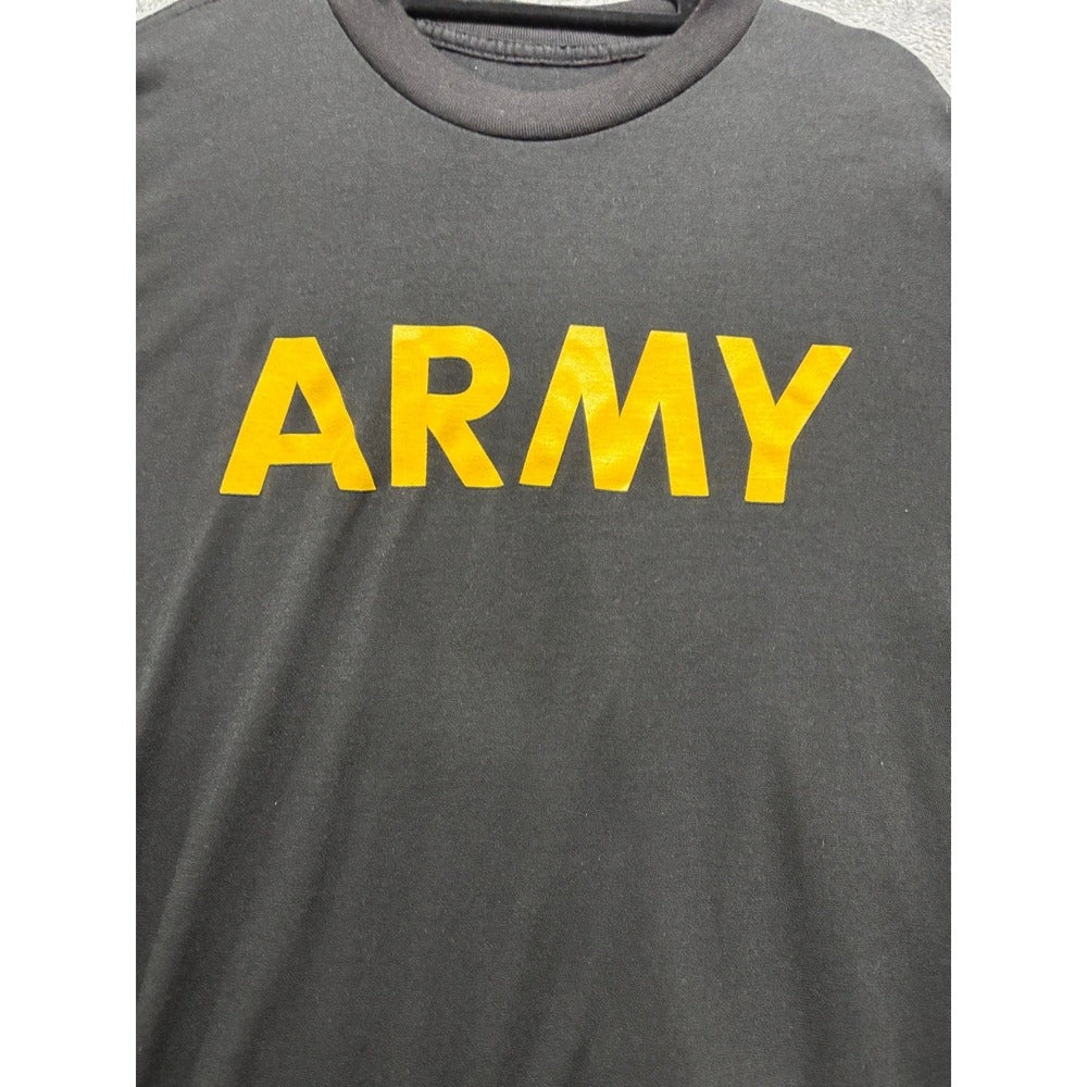 Lot 2 Mens L Black US Army PFU Eagle Home of the Brave Graphic T-Shirts Vintage