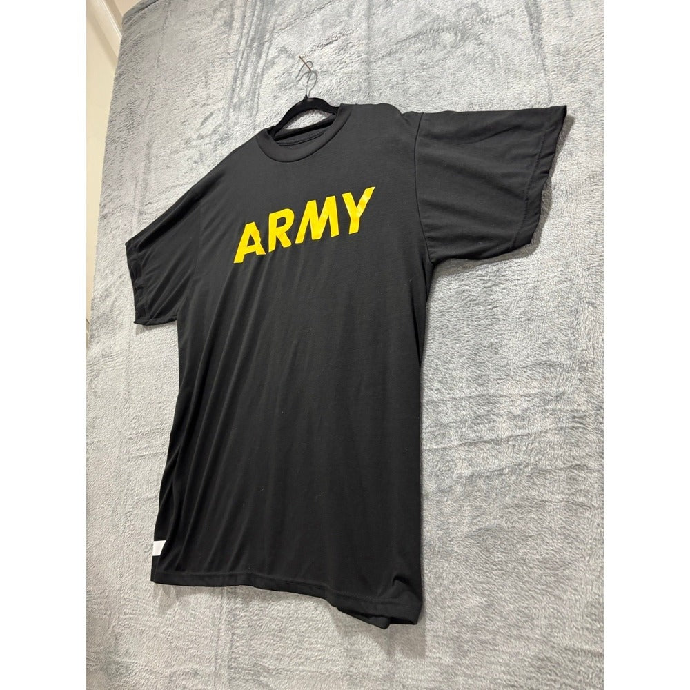 Lot 2 Mens L Black US Army PFU Eagle Home of the Brave Graphic T-Shirts Vintage