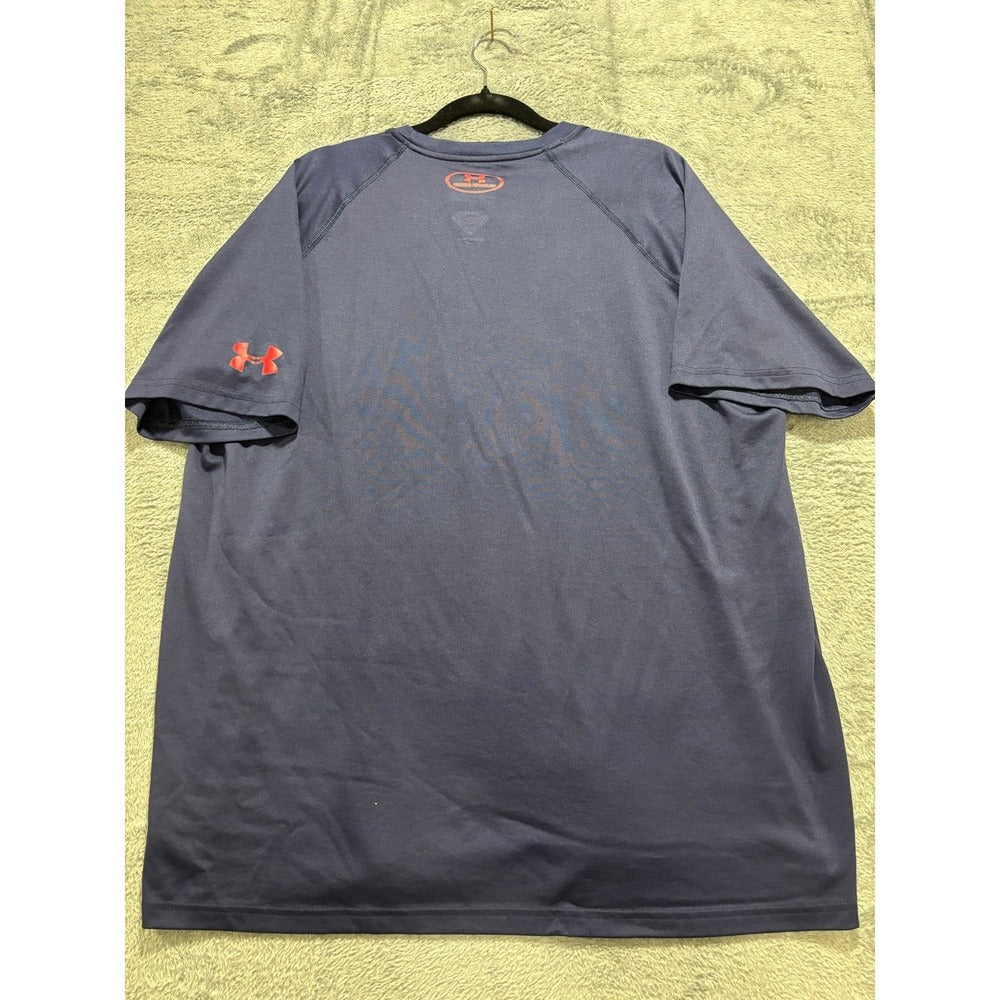 Under Armour Superman 2-Tee Bundle L Blue Black Graphic Athleisure Vintage