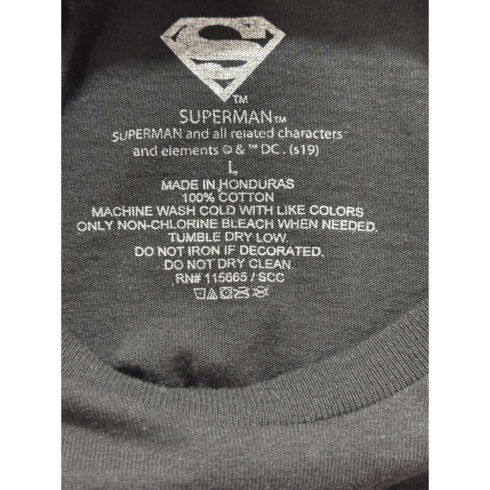 Under Armour Superman 2-Tee Bundle L Blue Black Graphic Athleisure Vintage