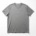 Under Armour Gray V-Neck Tee Shirt Athleisure Casual Mens