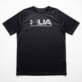 Under Armour L Black Heatgear Loose Fit Logo Tee Athleisure Casual T-Shirt