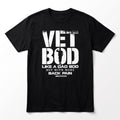 Gildan L Black Vet Bod Graphic Tee Shirt Casual Athleisure Mens