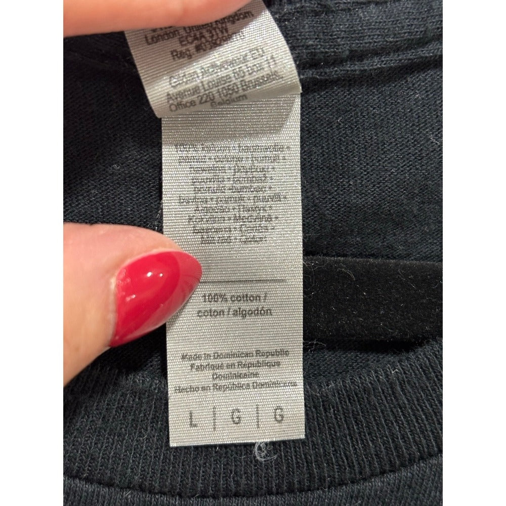 Gildan L Black Vet Bod Graphic Tee Shirt Casual Athleisure Mens