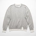 XXL Womens Gray Layered Crewneck Sweater