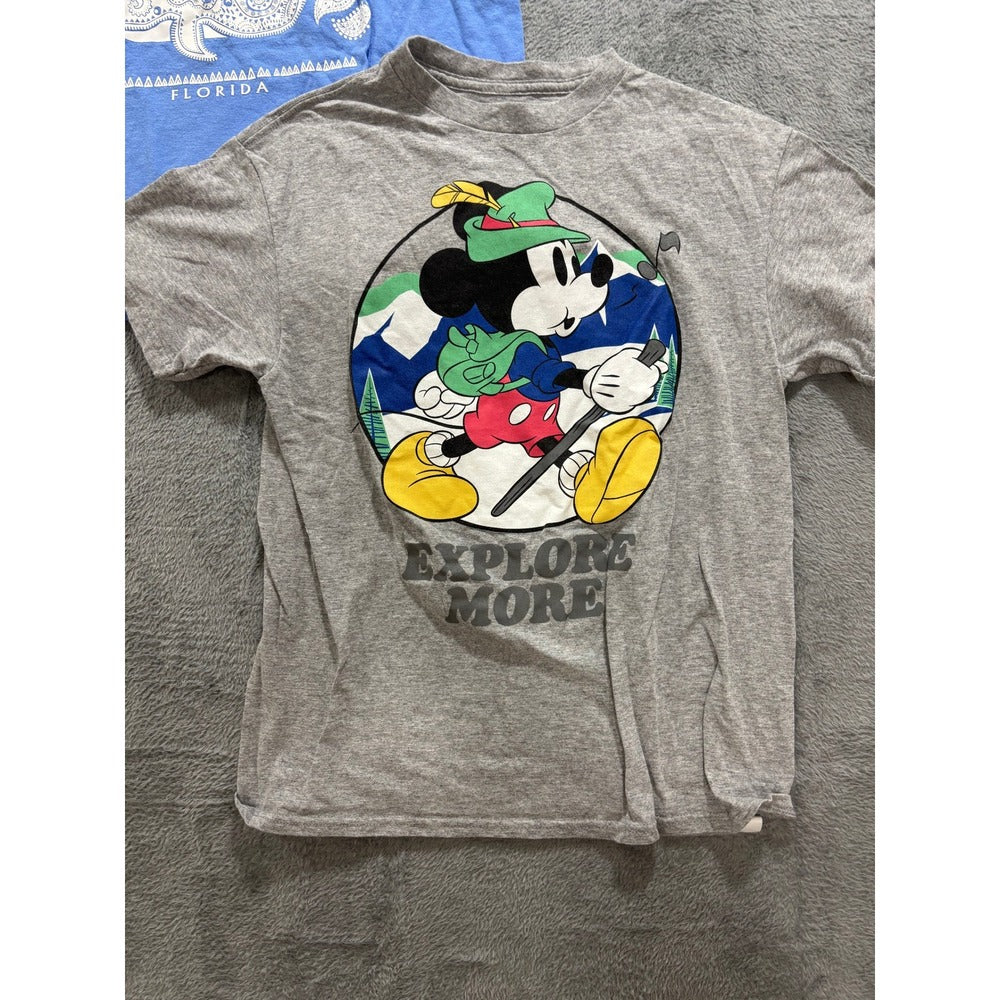 Gap Disney Boys S Blue Gray Navy Graphic T-Shirt Lot 3pc Mickey Casual Vintage