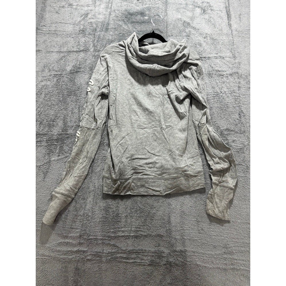 Abercrombie & Fitch L Gray Womens Hoodie Sweatshirt Athleisure Casual Cozy