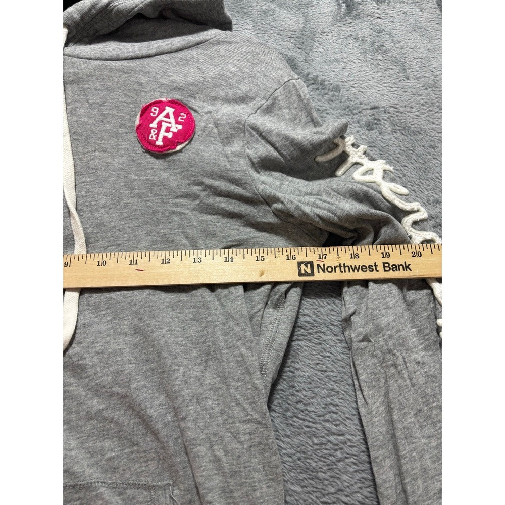 Abercrombie & Fitch L Gray Womens Hoodie Sweatshirt Athleisure Casual Cozy