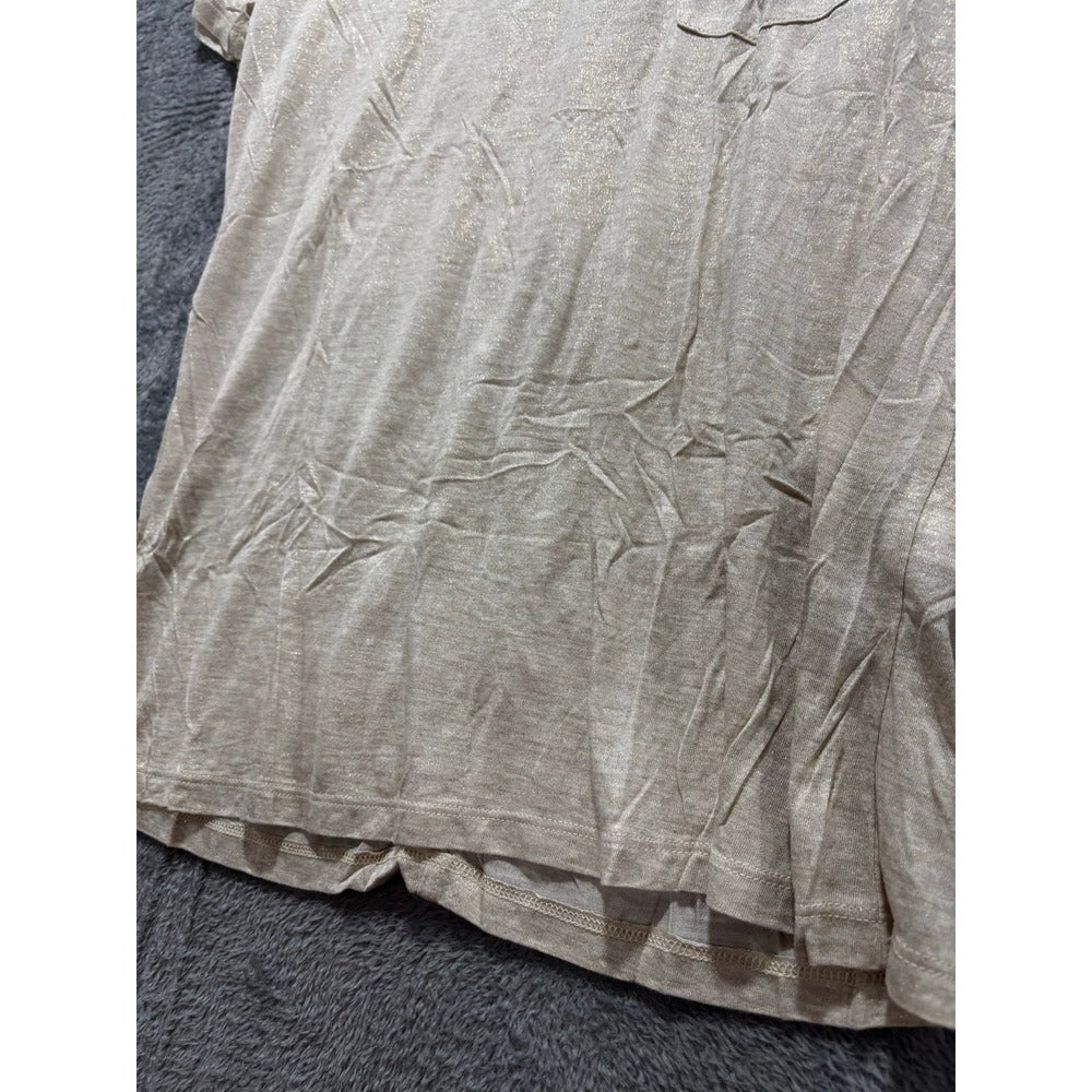 Banana Republic Womens S Beige Pocket Tee Shirt NWT Minimalist Casual