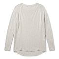Lou & Grey XS Oatmeal Womens Raglan Pullover Sweater Minimalist Cozy