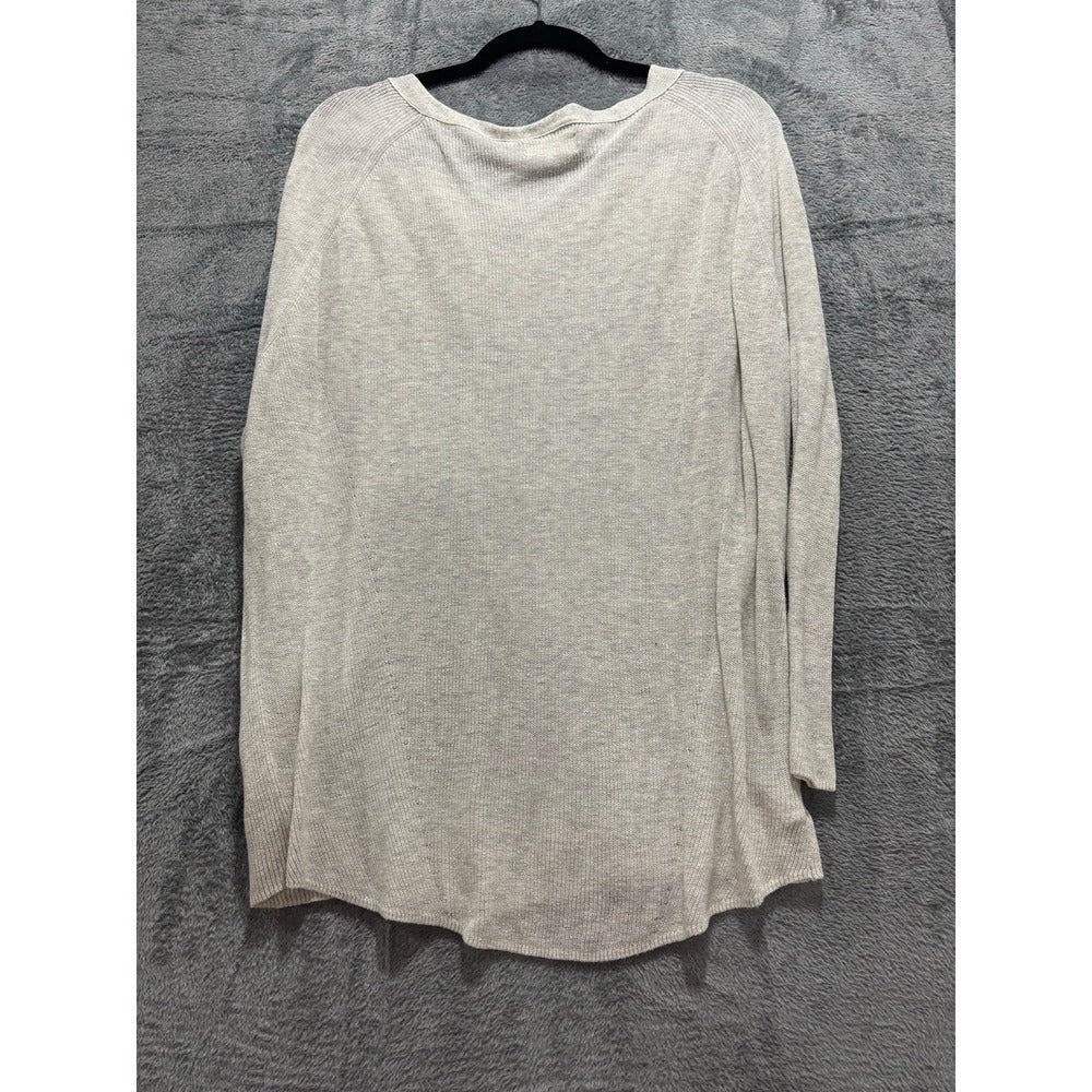 Lou & Grey XS Oatmeal Womens Raglan Pullover Sweater Minimalist Cozy