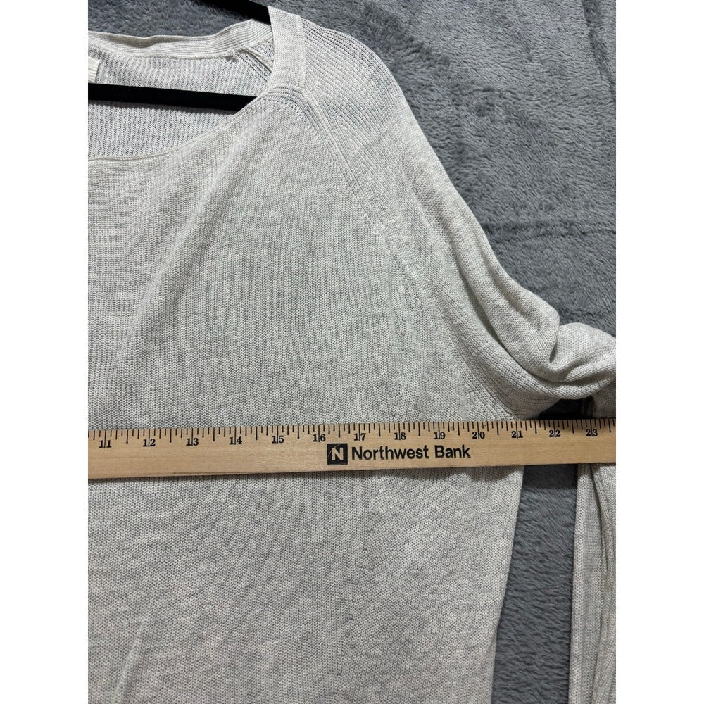 Lou & Grey XS Oatmeal Womens Raglan Pullover Sweater Minimalist Cozy