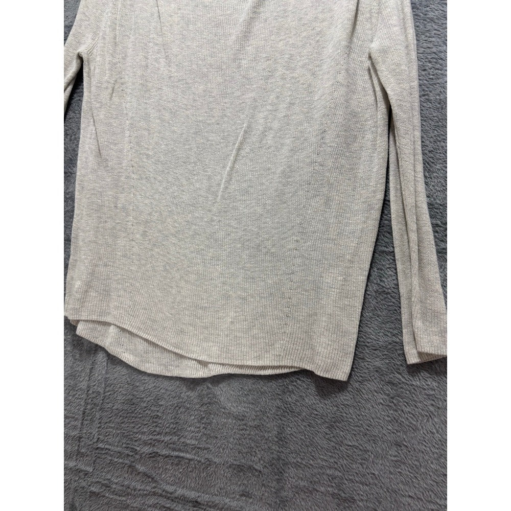 Lou & Grey XS Oatmeal Womens Raglan Pullover Sweater Minimalist Cozy