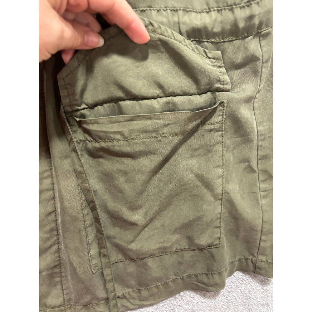 Mossimo M Olive Green Womens Utility Vest Casual Vintage