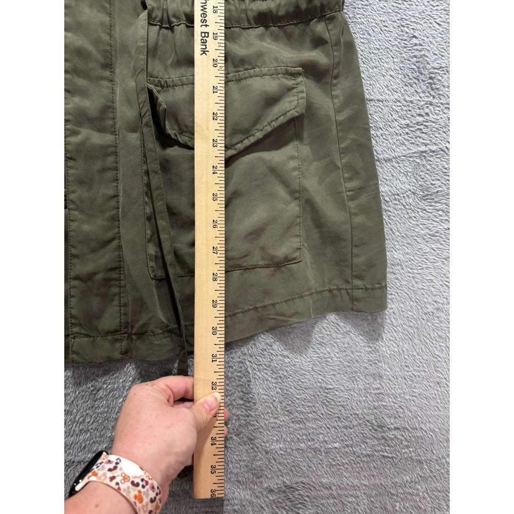 Mossimo M Olive Green Womens Utility Vest Casual Vintage