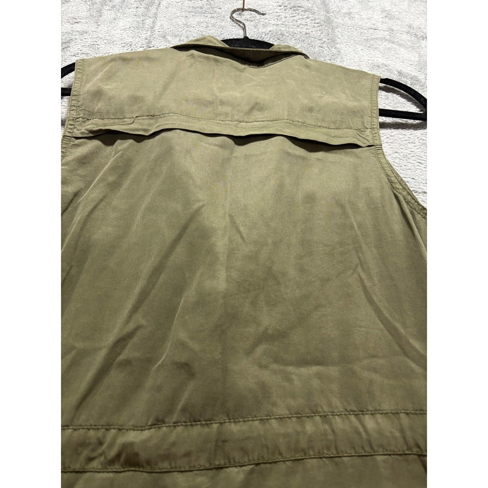 Mossimo M Olive Green Womens Utility Vest Casual Vintage