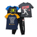 Champion The Childrens Place 7/8 Boys 4pc Lot Shirts Joggers Athleisure Casual