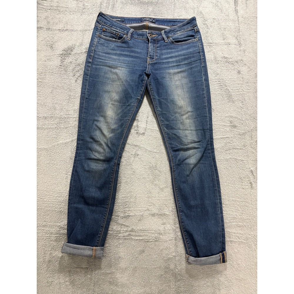 Lucky Brand Womens 6 Blue Lolita Skinny Jeans Medium Wash Denim Casual Boho