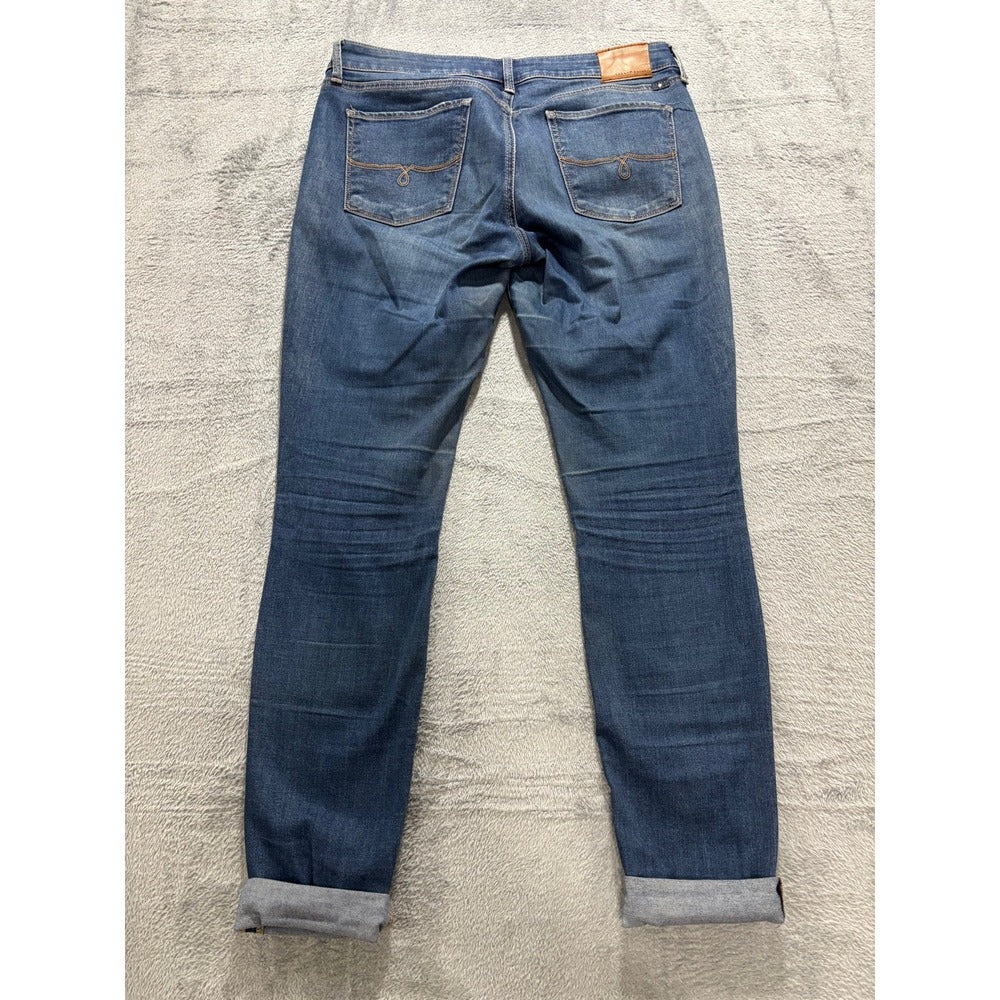 Lucky Brand Womens 6 Blue Lolita Skinny Jeans Medium Wash Denim Casual Boho