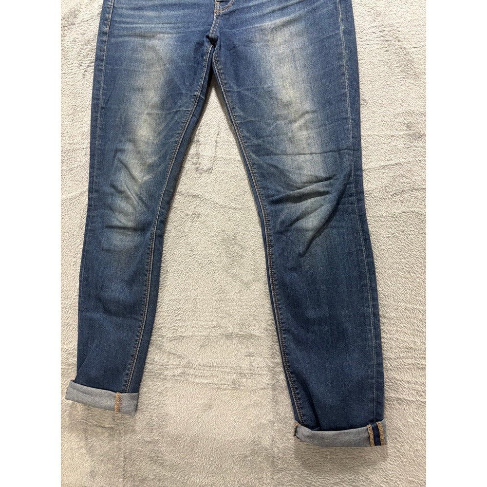 Lucky Brand Womens 6 Blue Lolita Skinny Jeans Medium Wash Denim Casual Boho
