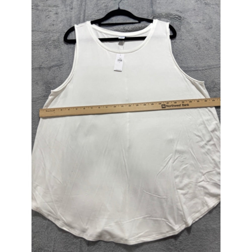 Old Navy XL White Womens Swing Tank Top Casual Minimalist