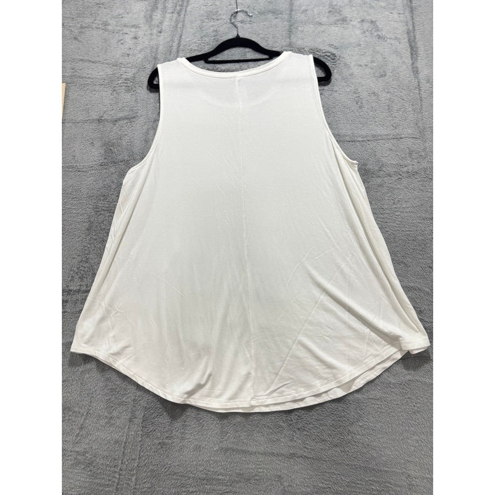 Old Navy XL White Womens Swing Tank Top Casual Minimalist