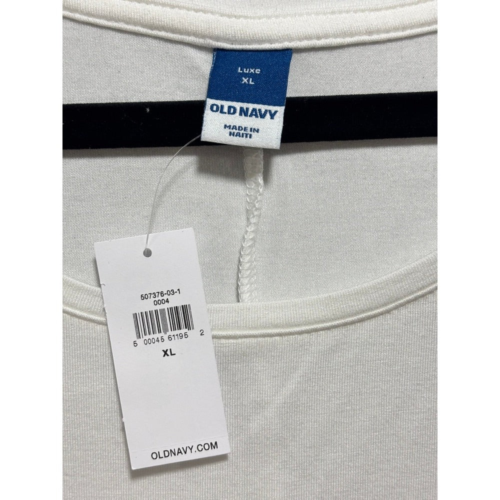 Old Navy XL White Womens Swing Tank Top Casual Minimalist
