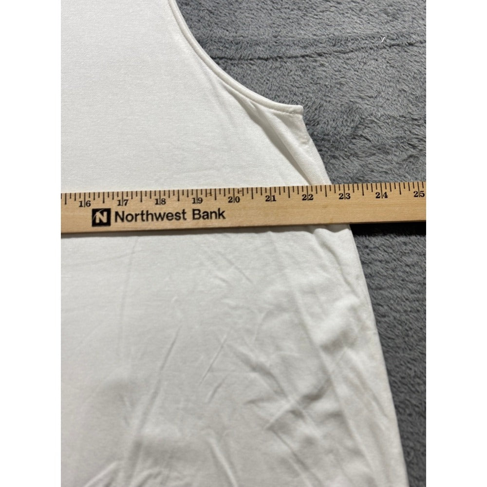 Old Navy XL White Womens Swing Tank Top Casual Minimalist
