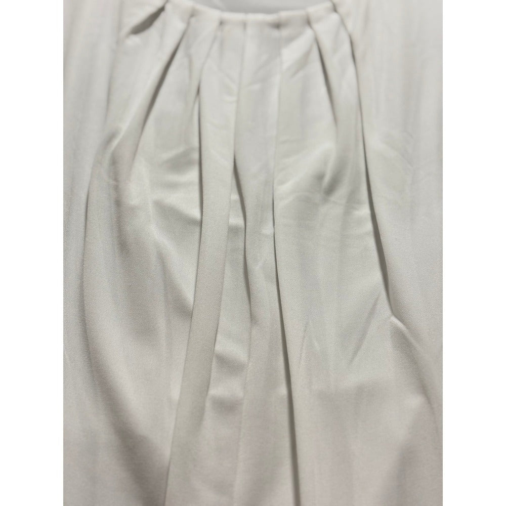 Jones Studio 1X White Womens Pleated Tank Top Shell Casual Minimalist