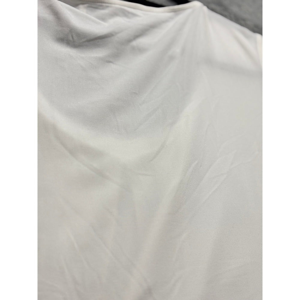 Jones Studio 1X White Womens Pleated Tank Top Shell Casual Minimalist