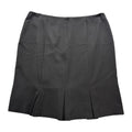 Sag Harbor 18 Black Womens Pleated Hem Skirt Career Professional Stretch Vintage