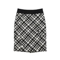 My Second Story White House Black Market black and white tweed pencil skirt in a wool blend with a solid waistband.
