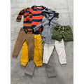 Carters Baby Boy 12M Clothing Lot 8pc Bodysuits Joggers Shorts Stripe Navy 12 Mo