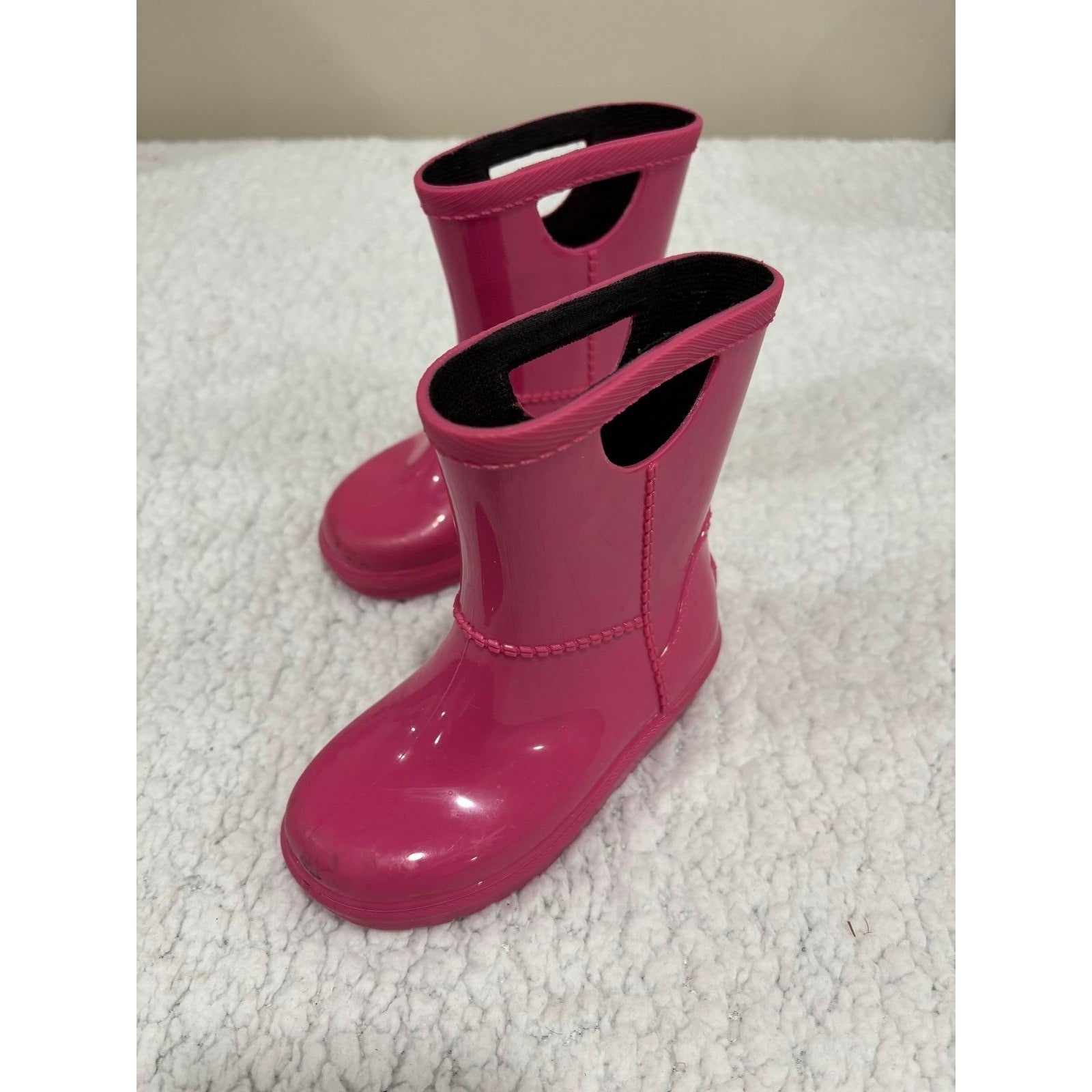 UGG C10 Pink Rain Boots Womens Casual Festival Waterproof Rubber Boots