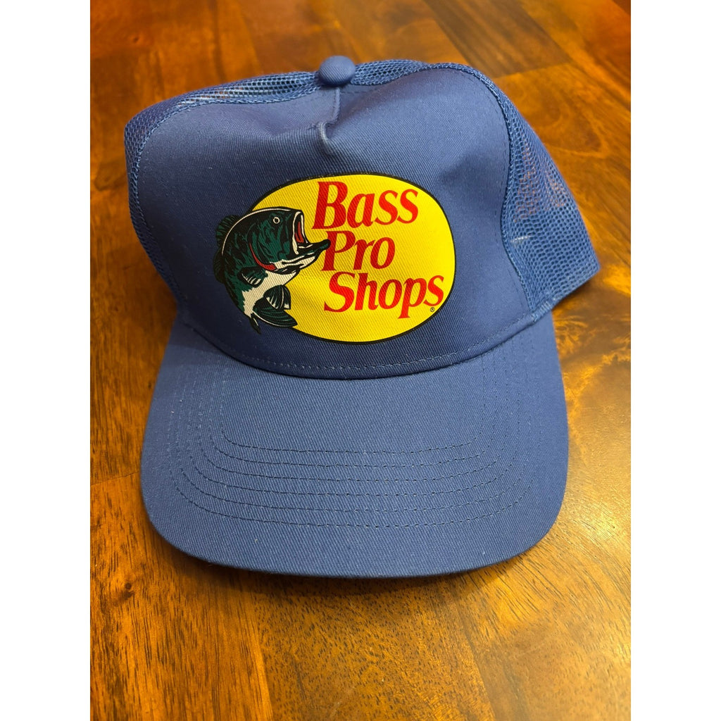 Bass Pro Shops Blue Mesh Trucker Hat Snapback One Size Fits Most Cap