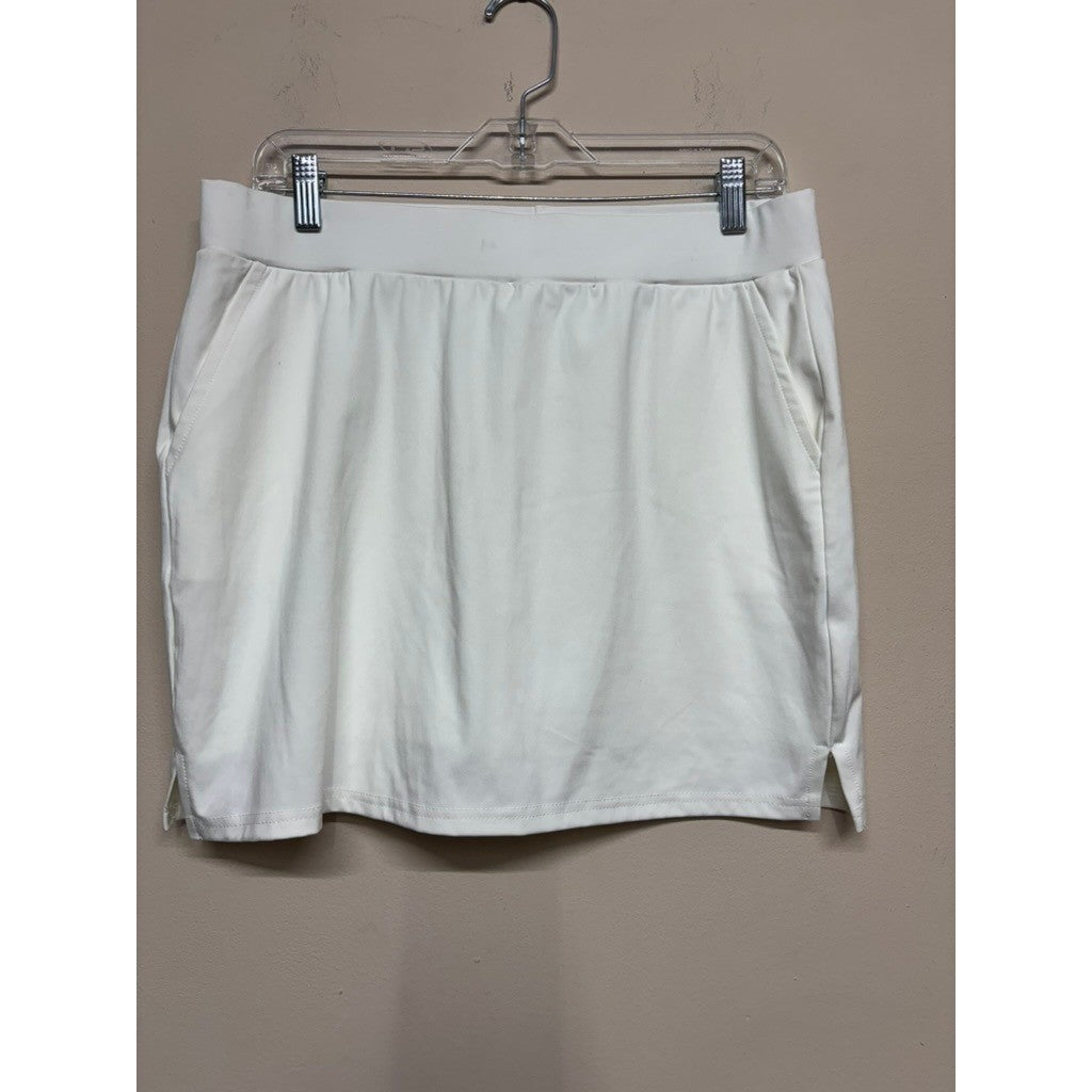 Starting Point Performance Tennis Skort XL White Built In Shorts Athletic Skirt