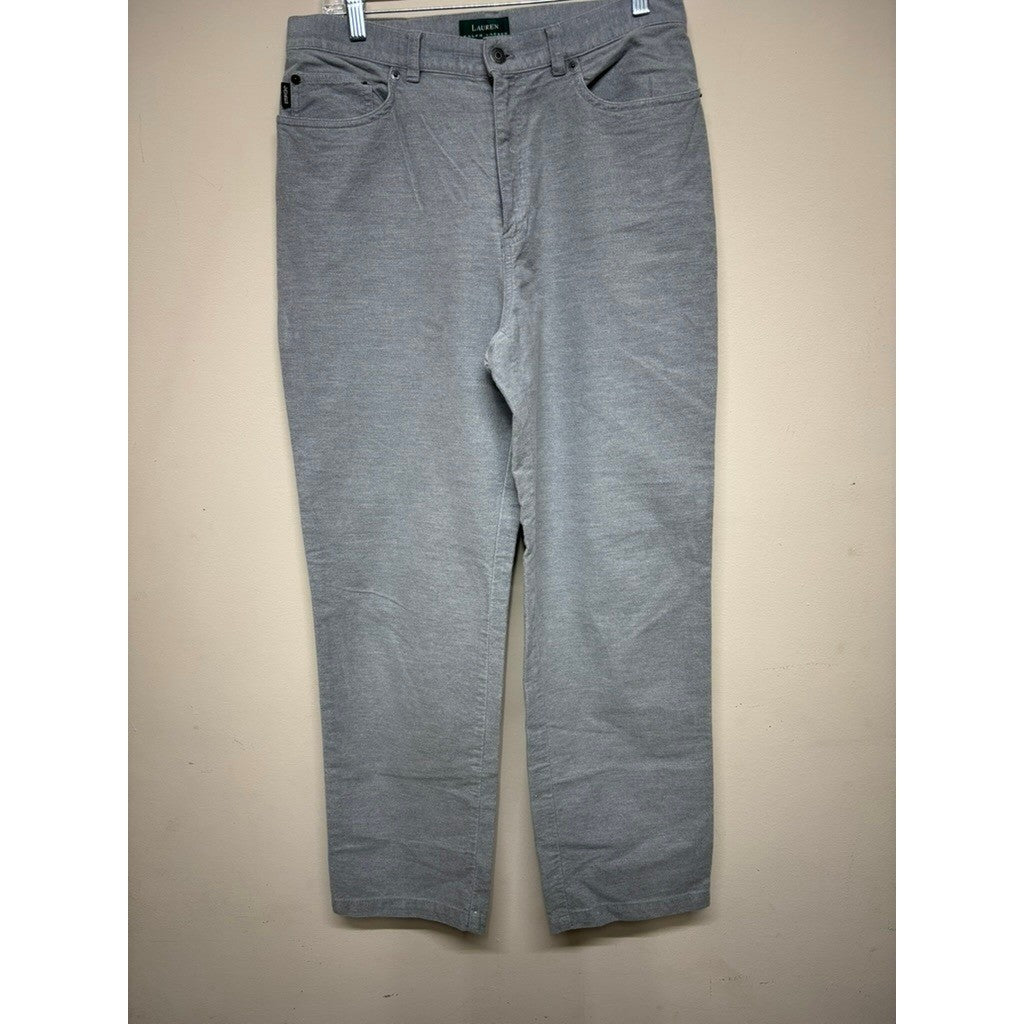 Lauren Ralph Lauren Women's Gray Straight Leg Stretch Jeans size 10 casual