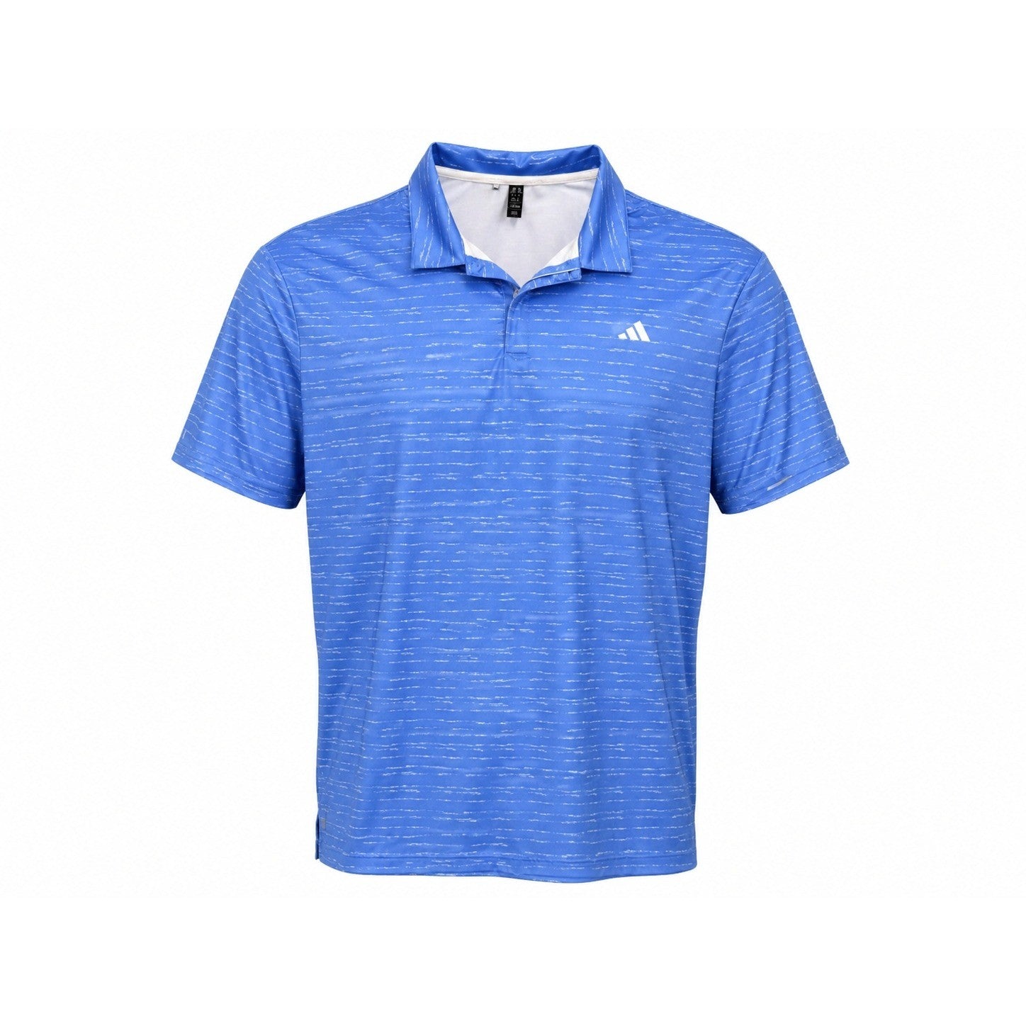 Adidas Polo Shirt Mens 2XL Blue Striped Athletic Golf Performance Casual